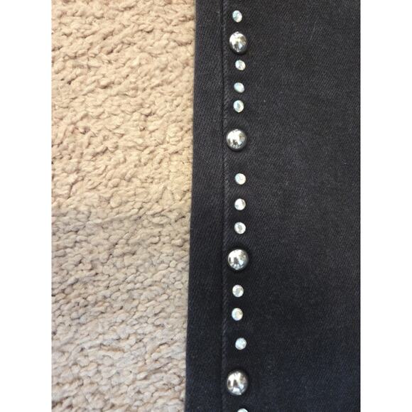Western Ethics Classic Black Studded Cowgirl Extra Long Jeans, Women's Size 4 - Picture 6 of 14